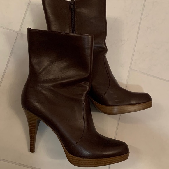 Letitia brown heeled boots - Picture 2 of 7